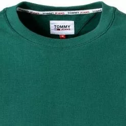 TOMMY JEANS Longsleeve DM0DM12247/L6N Bio Baumwolle, Tannengrün -Wäsche Verkaufsshop 384364 norm2