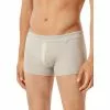 Schiesser Revival Karl-Heinz Shorts 175885/401 Trunk, Bio Baumwolle, Hellgrau meliert , Hellgrau