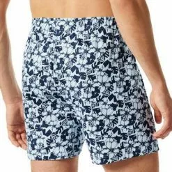 Schiesser Boxershorts 2er Pack 176828/908 Baumwolle, Dunkelblau-bleu gemustert, Dunkelblau-hellblau -Wäsche Verkaufsshop 384811 norm2
