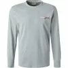 TOMMY JEANS Longsleeve DM0DM12279/C8G Baumwolle, Hellblau meliert, Hellblau