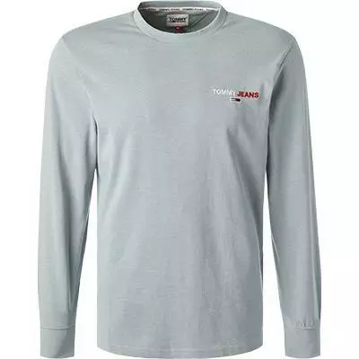 TOMMY JEANS Longsleeve DM0DM12279/C8G Baumwolle, Hellblau meliert, Hellblau 2 TOMMY JEANS Longsleeve DM0DM12279/C8G Baumwolle, Hellblau meliert, Hellblau – Bild 2