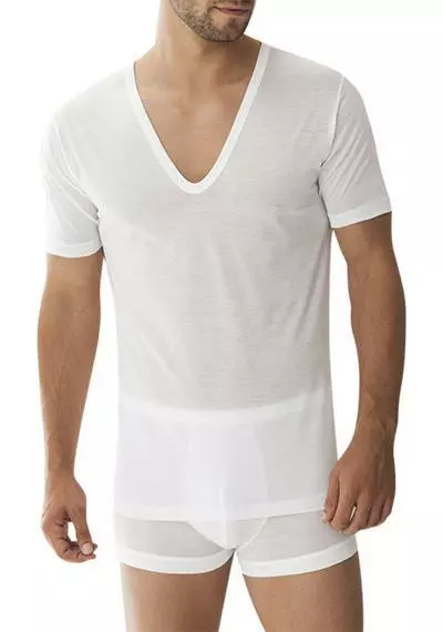 Zimmerli Royal Classic 252 Shirt VN SS 252/8124/01 T-Shirt, Baumwolle, Weiß, White 1 Zimmerli Royal Classic 252 Shirt VN SS 252/8124/01 T-Shirt, Baumwolle, Weiß, White